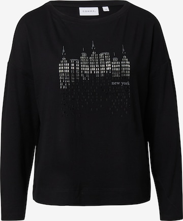 COMMA Shirt in Zwart: voorkant