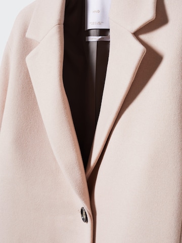 MANGO Between-Seasons Coat in Pink