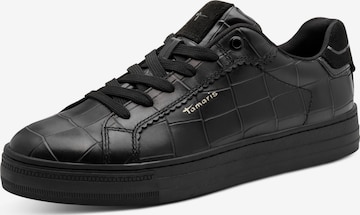 Tamaris Sneakersy niskie w kolorze czarny: przód