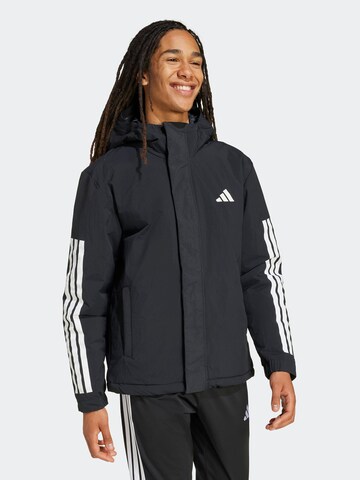 ADIDAS SPORTSWEAR - Chaqueta deportiva en negro: frente
