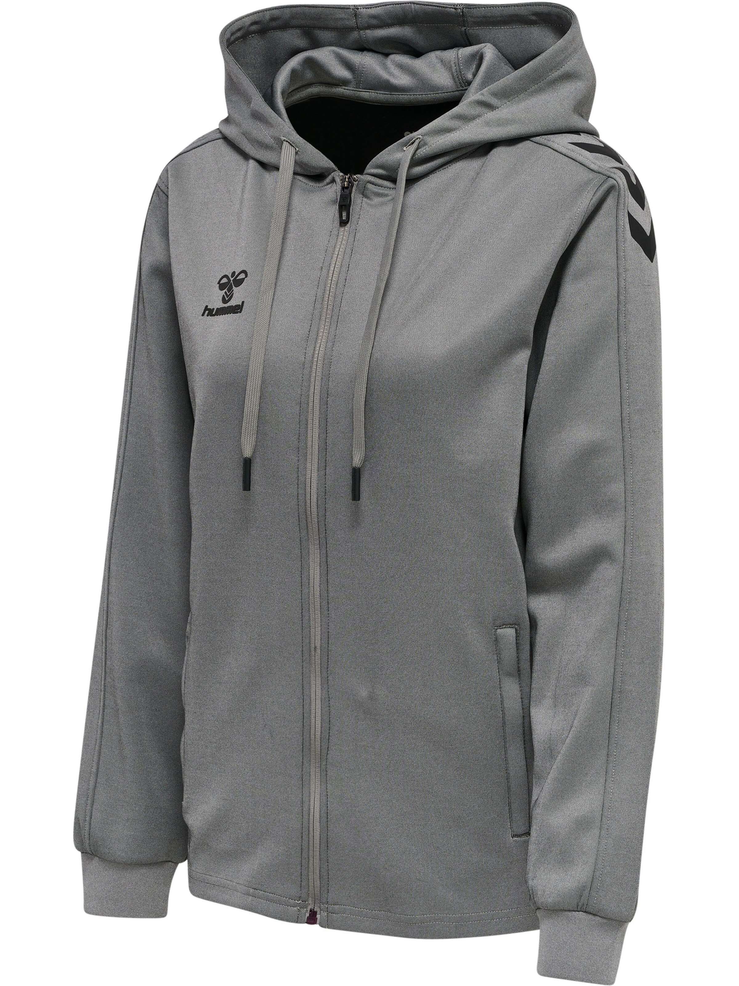 Hummel Sports sweat jacket in Grey