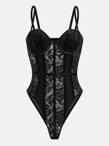 Shapetape Shapingbody 'Kanten Shaper Body Ruby' in Zwart: voorkant
