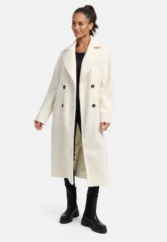 NAVAHOO Between-seasons coat 'Sternlein 14' in White: front