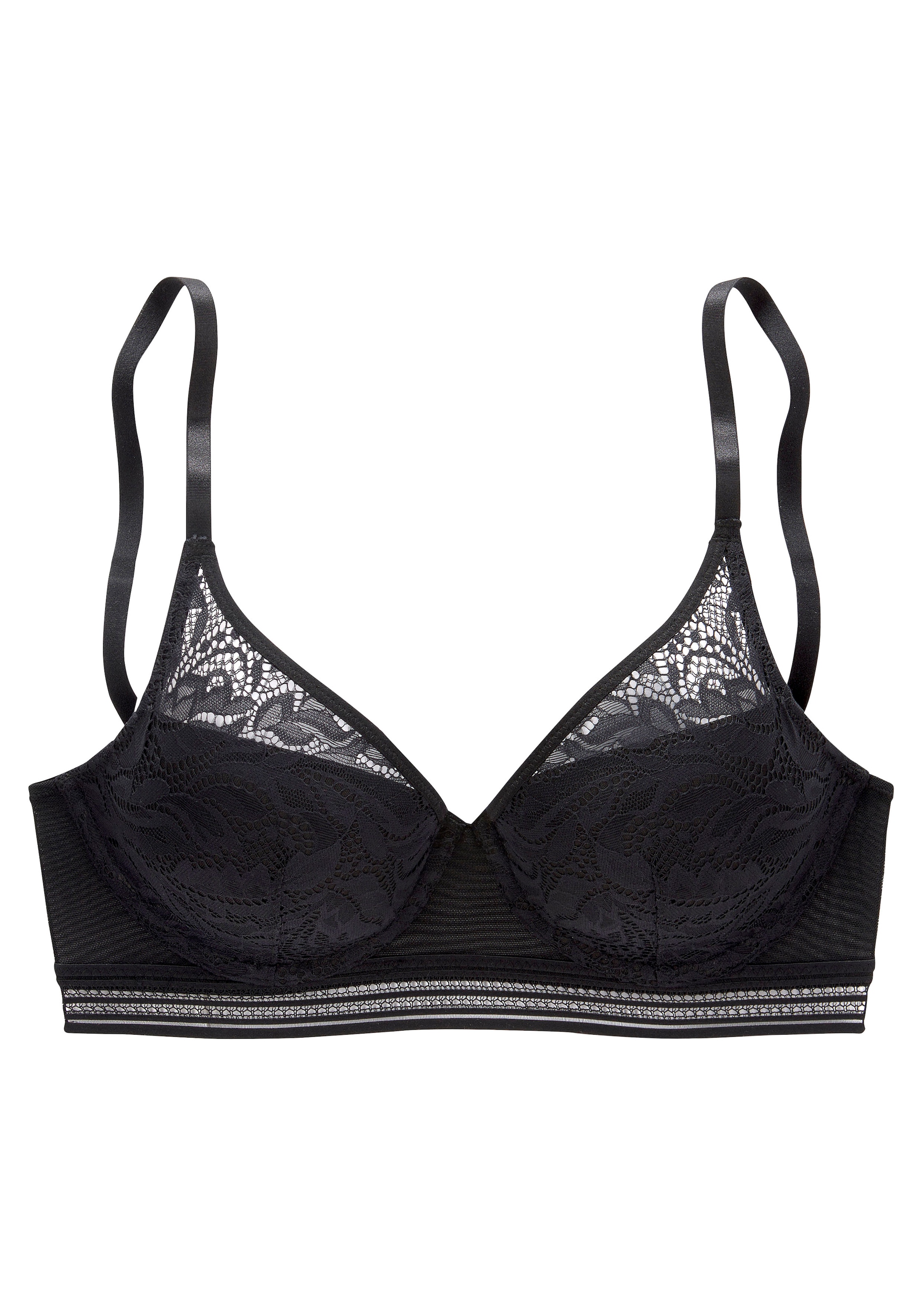 s.Oliver Сутиен с повдигащ ефект Сутиен в черно: отпред