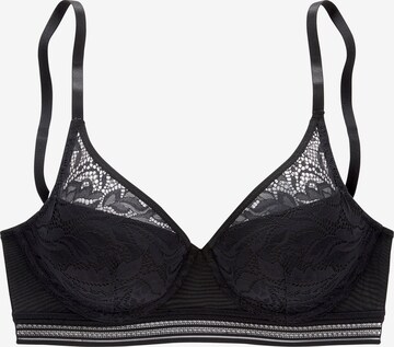 Push-up Reggiseno di s.Oliver in nero: frontale