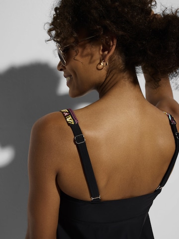 bonprix Tankini in Zwart