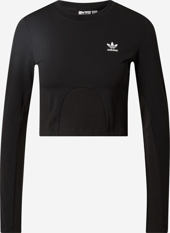 Top 'RIB' de la ADIDAS ORIGINALS pe negru: față