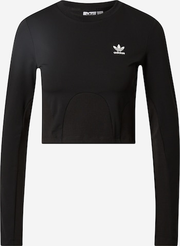 Haut 'RIB' ADIDAS ORIGINALS en noir : devant