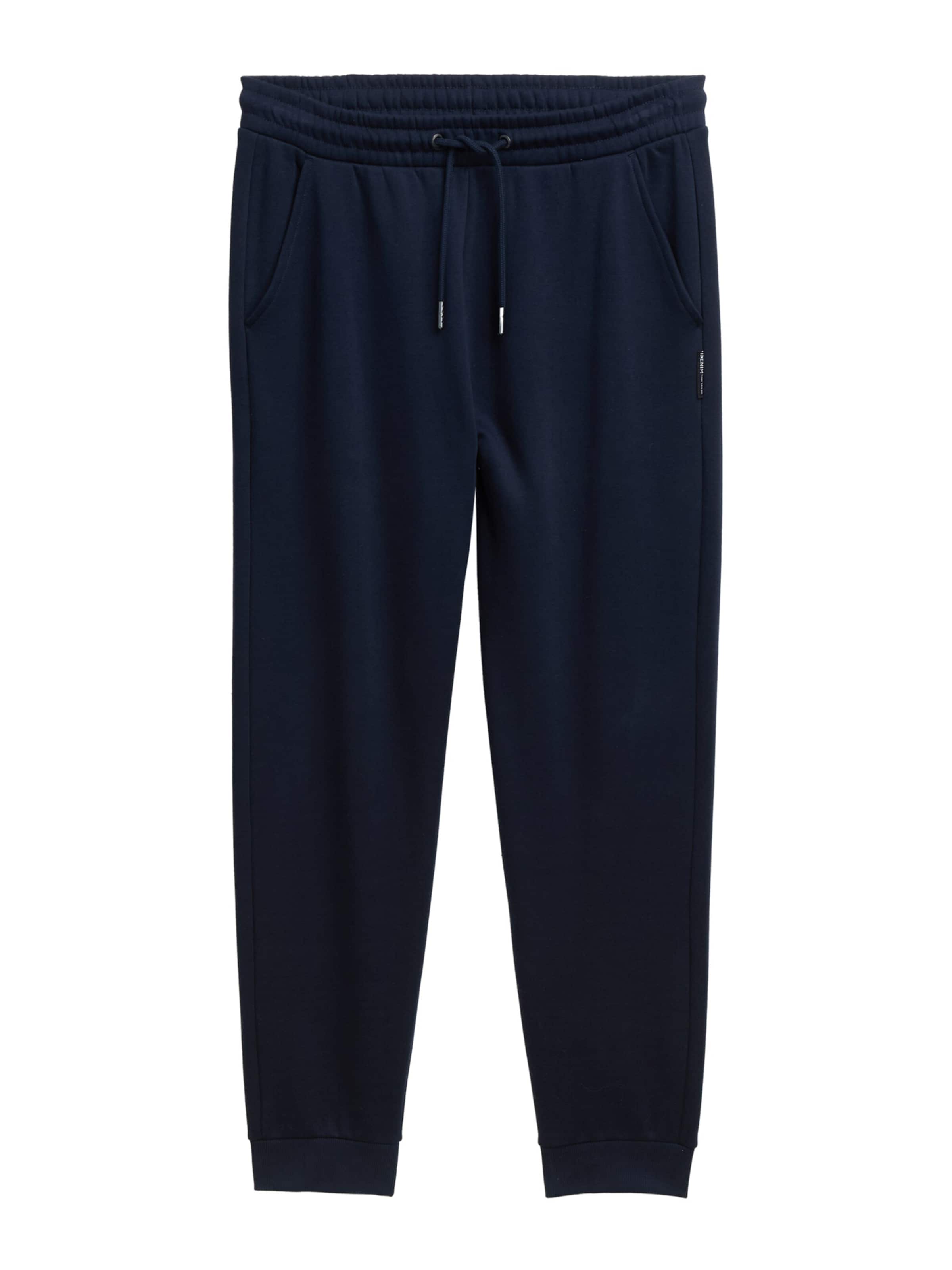 TOM TAILOR DENIM Tapered Pants in Blue: front