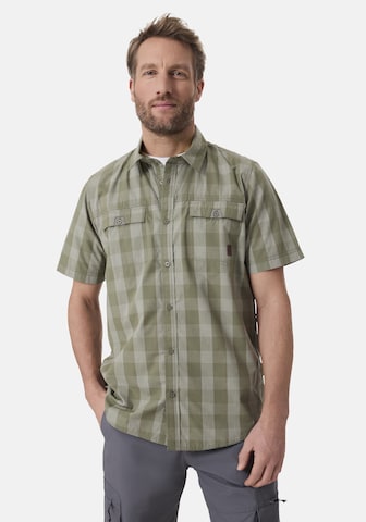 Coupe regular Chemise 'Hector' Hero en vert : devant