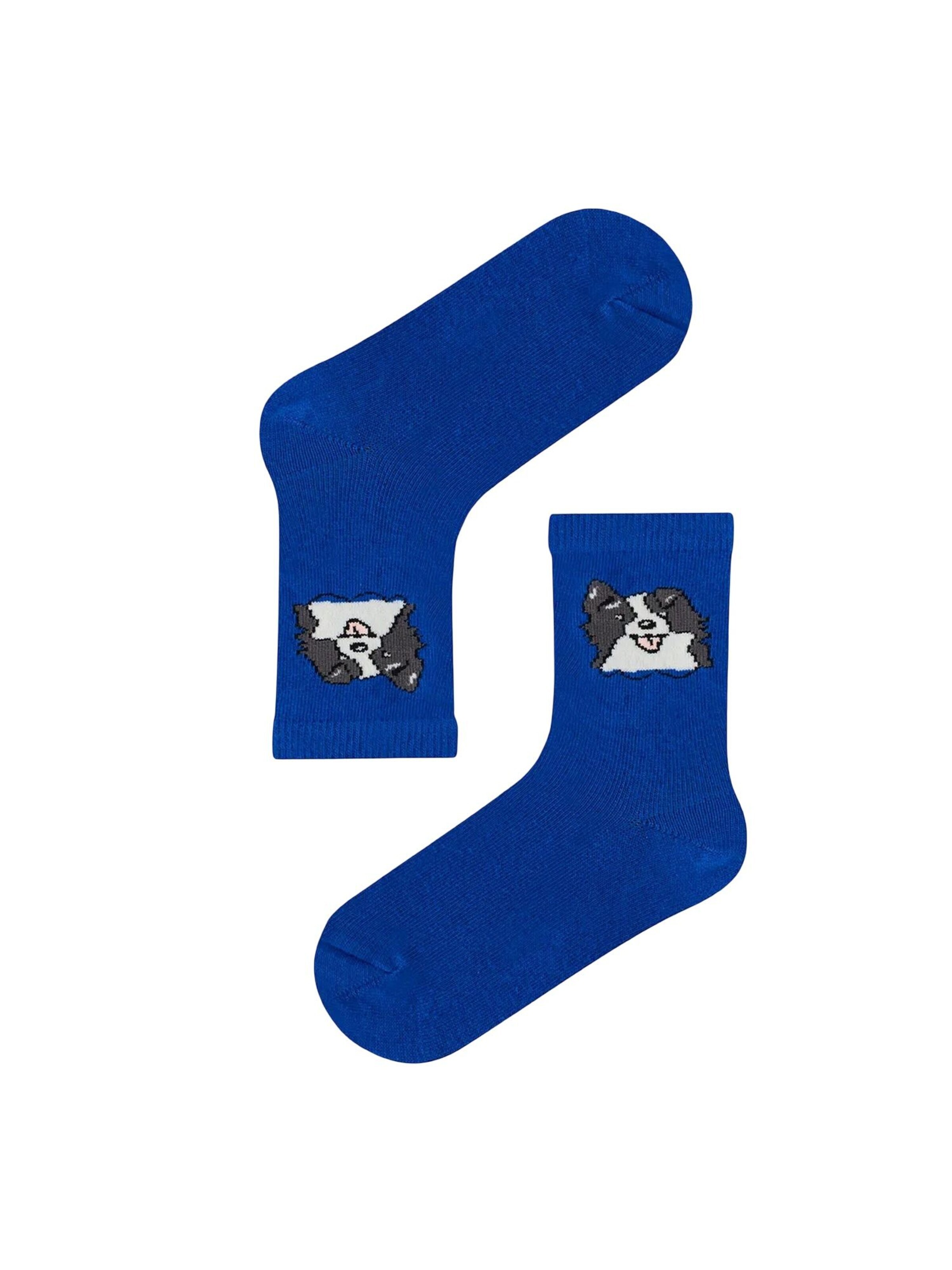 Penti Sokken 'The Paw Club' in Blauw