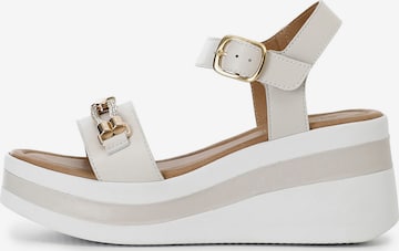 CAFè NOIR Sandalen in Weiß: Vorderseite