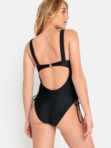 LSCN by LASCANA Bralette Swimsuit 'Gina' in Black: back