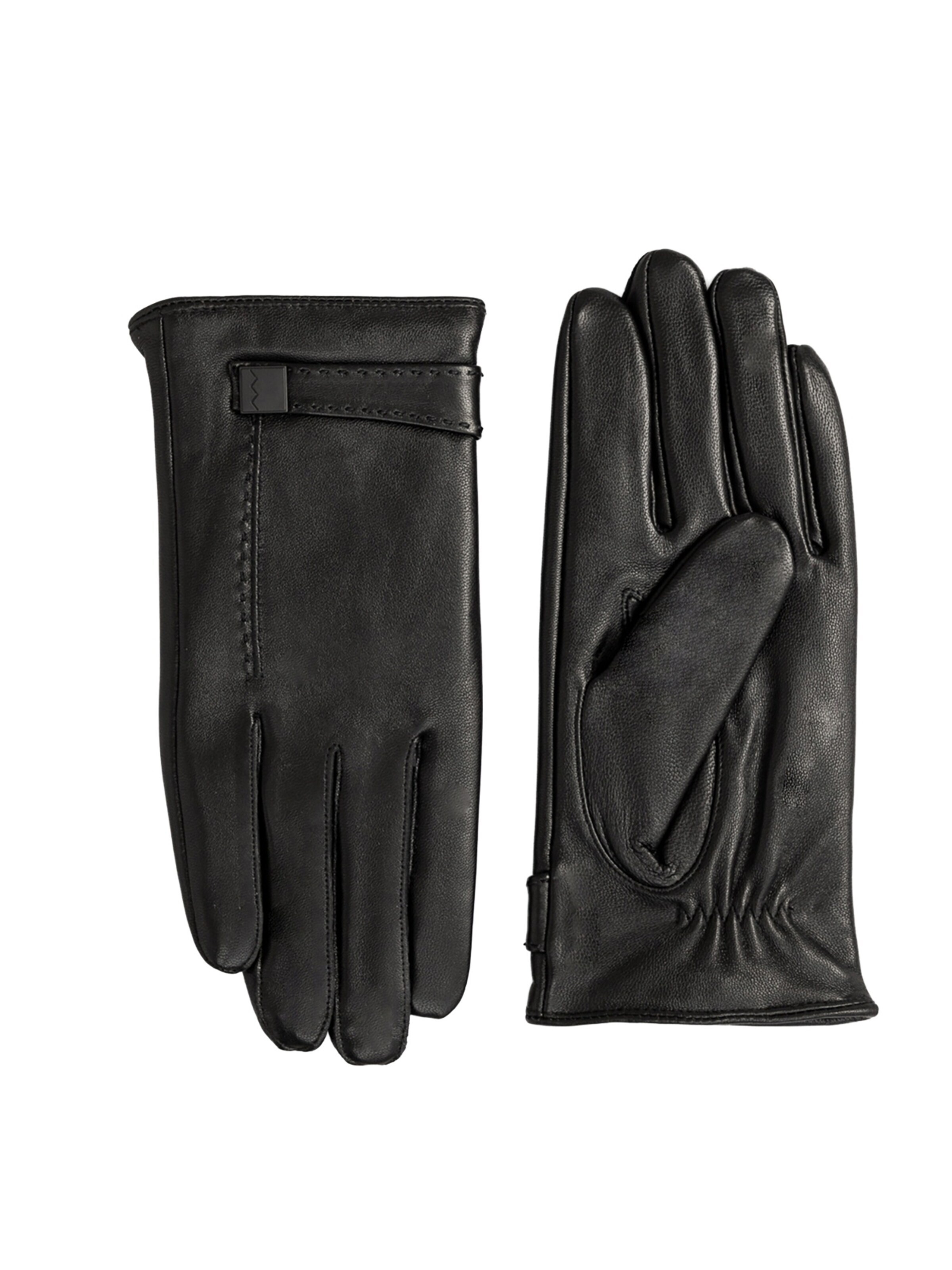 L'Arte Milano Fingerhandschuhe‌ in Schwarz: Vorderseite