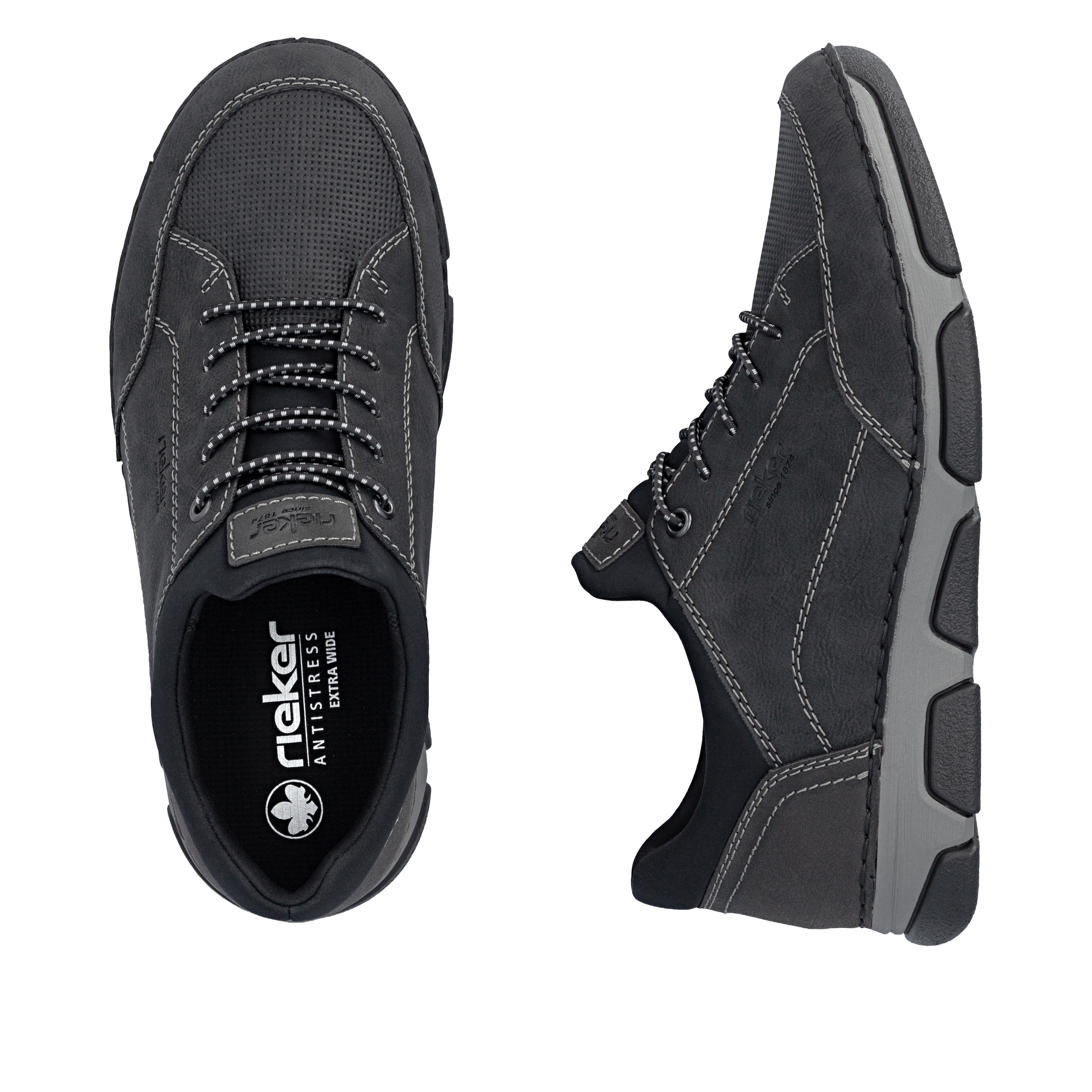 Rieker Slip On in Schwarz
