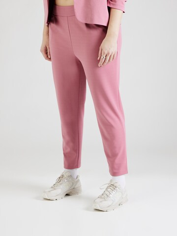 Tapered Pantaloni con pieghe di ONLY Carmakoma in rosa: frontale