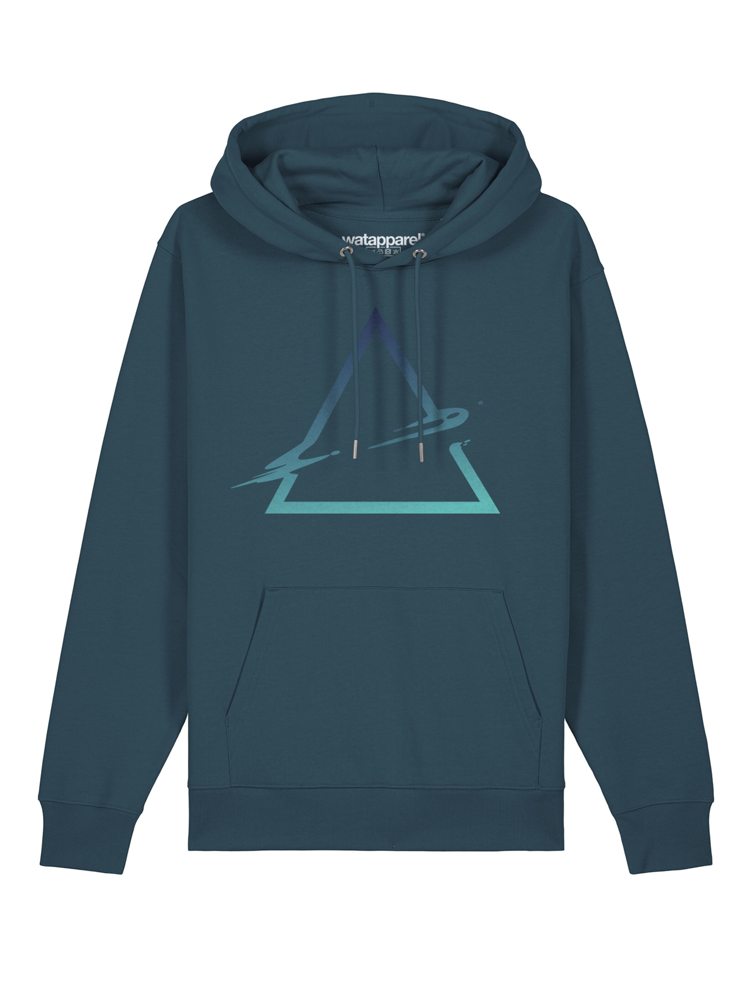 Felpa 'Triangle' di Watapparel in blu: frontale