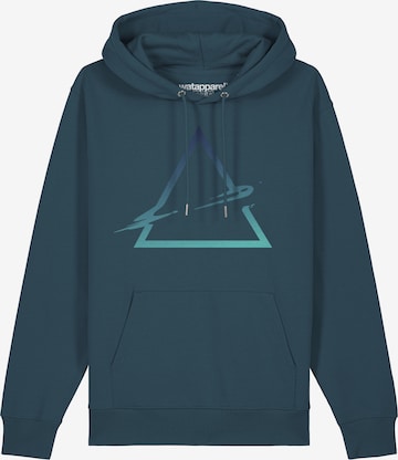 Sweat-shirt 'Triangle' Watapparel en bleu : devant