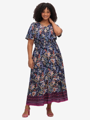 sheego by Joe Browns Summer Dress in Blue: front