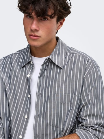 Only & Sons - Ajuste confortable Camisa 'ONSBury' en gris