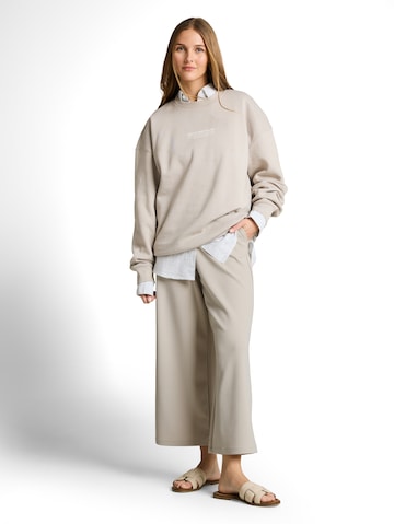 TOM TAILOR DENIM Wide leg Trousers in Grey