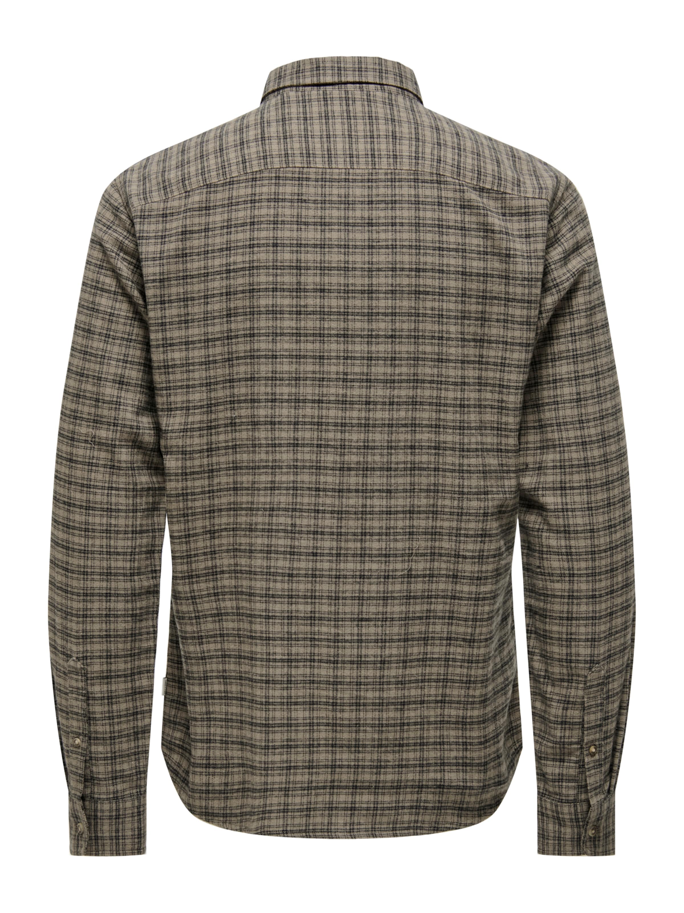 Coupe slim Chemise 'ONSGUDMUND' Only & Sons en marron