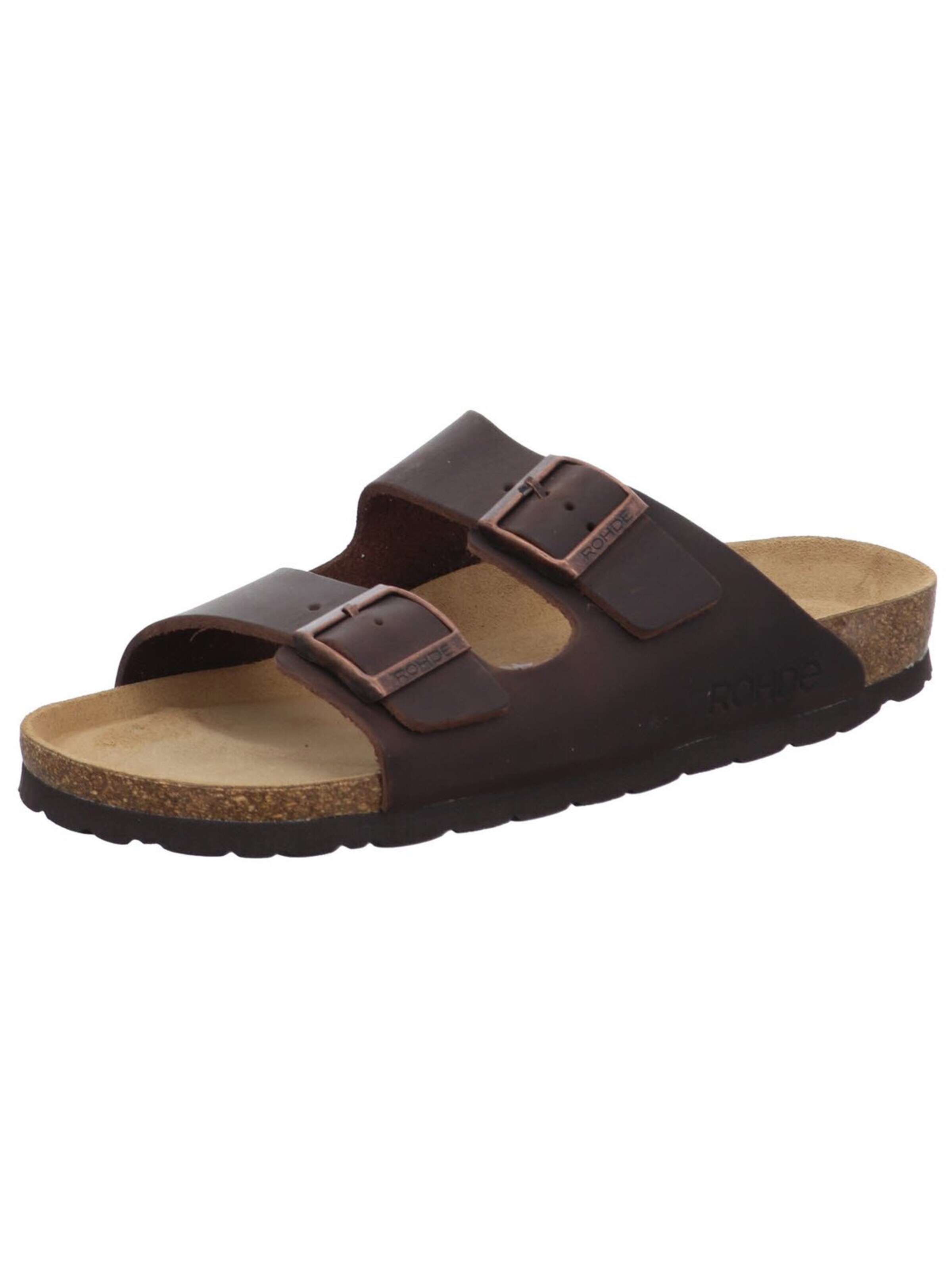 ROHDE - Zapatos abiertos 'Pantolette Herren 5925/72 Echtleder in braun' en marrón: frente