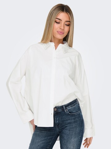 ONLY - Blusa 'ONLNEW GRAC ARIA' em branco: frente