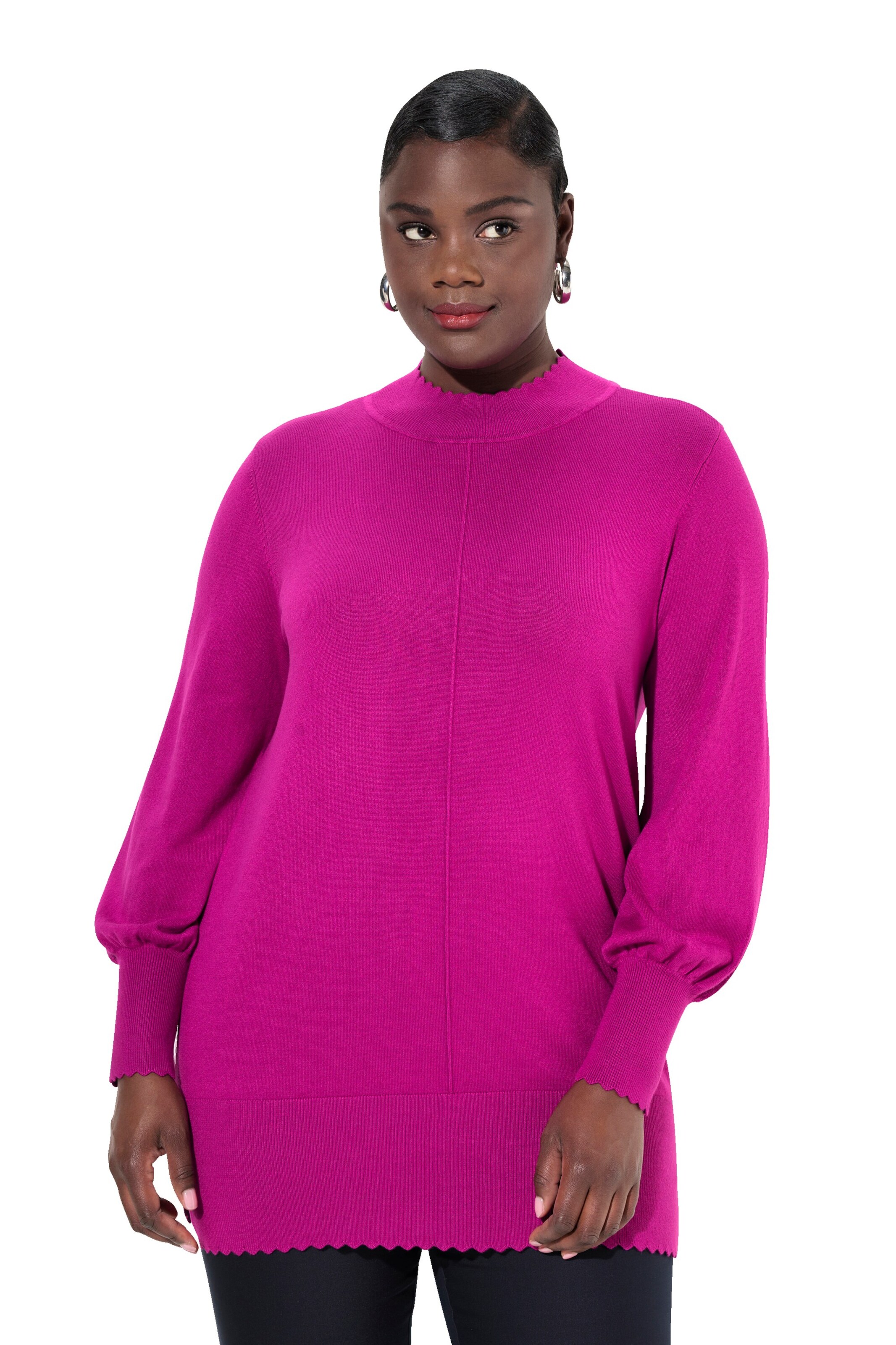 Ulla Popken Sweater in Pink: front