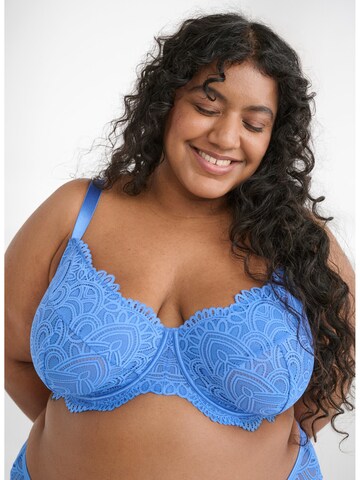 Bustier Soutien-gorge 'Mia' Devoted by Zizzi en bleu