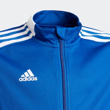 ADIDAS PERFORMANCE Skinny Athletic Jacket 'Tiro 21' in Blue