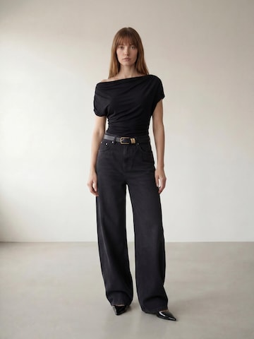 ARMIE Opasky 'The Katy Leather Belt' - Čierna