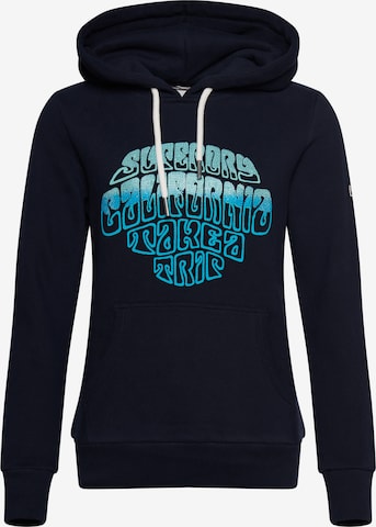 Superdry Sweatshirt in Blue: front