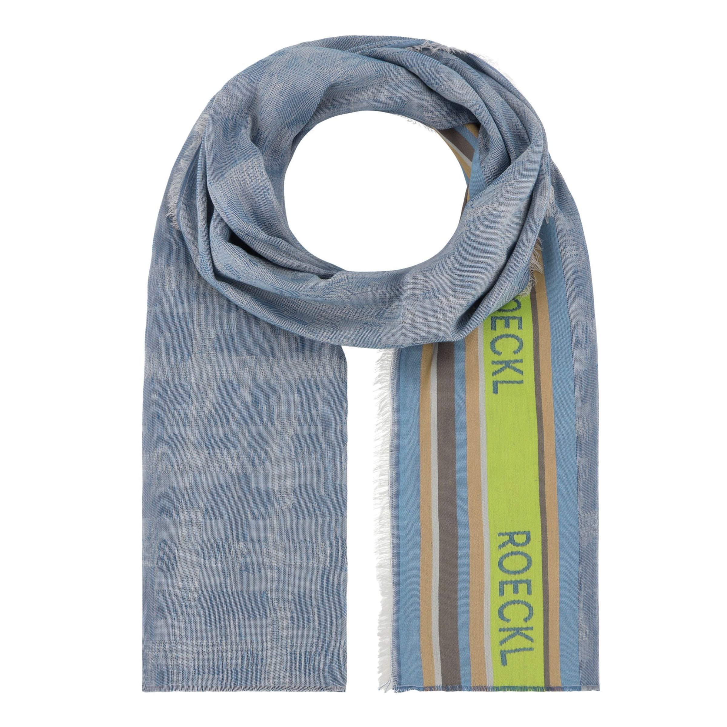 Roeckl Doek 'COTTON STRIPES' in Blauw: voorkant