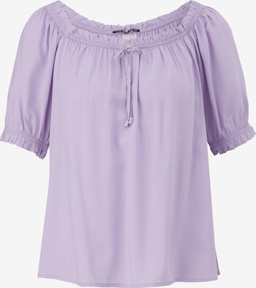 QS Blouse in Purple: front