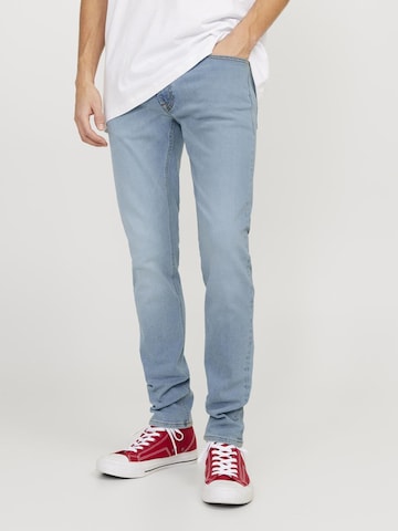 JACK & JONES Slimfit Jeans 'LIAM' in Blauw: voorkant