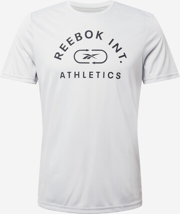 Reebok Funkční tričko – šedá: přední strana