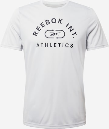 Tricou funcțional de la Reebok pe gri: față