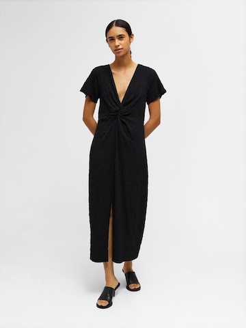 Robe OBJECT en noir : devant