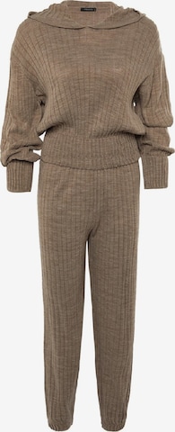 Trendyol Spodnie do garnituru w kolorze beżowy: przód