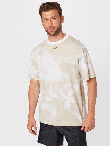 Reebok Functioneel shirt in Beige: voorkant