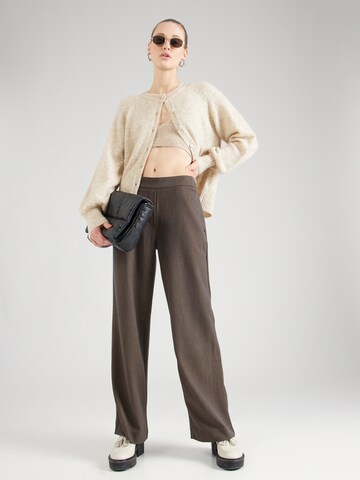 Wide Leg Pantalon 'Henrika' MSCH COPENHAGEN en marron