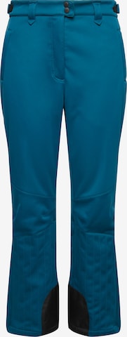 Ulla Popken Tapered Functionele broek in Blauw: voorkant