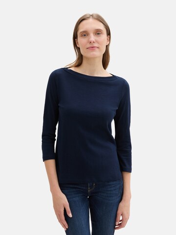 TOM TAILOR Shirt in Blauw: voorkant