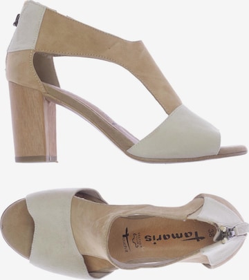 TAMARIS Sandals & High-Heeled Sandals in 38 in Beige: front