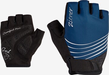 ZIENER Athletic Gloves 'CINDERELA' in Blue: front
