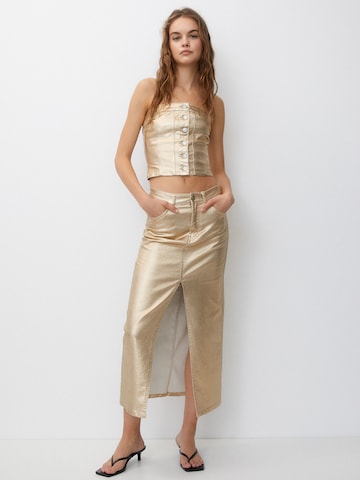 Pull&Bear Top in Goud