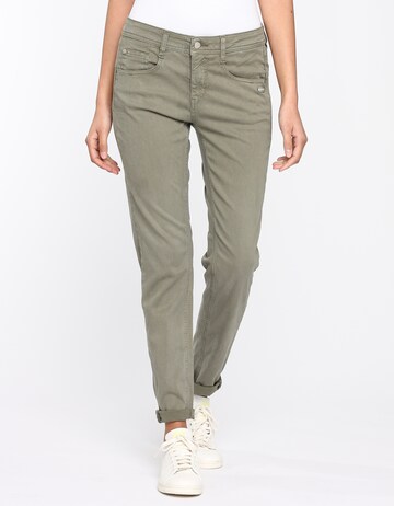 Gang Slimfit Broek ' 94AMELIE ' in Groen: voorkant