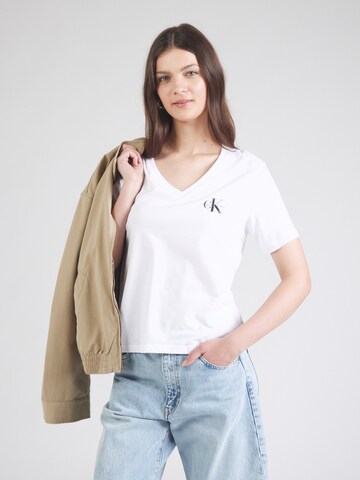Calvin Klein Jeans Tričko - Biela: predná strana