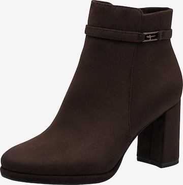 Tamaris - Botines en marrón: frente